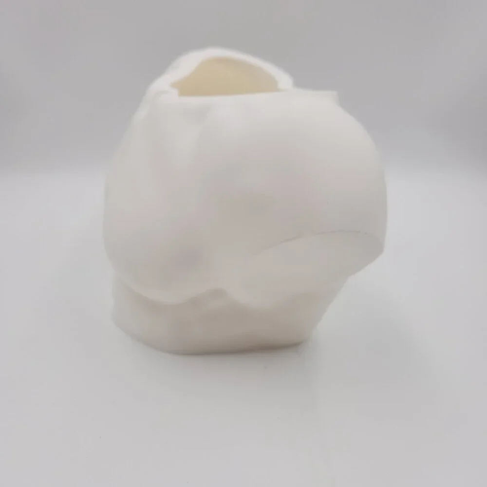 3D Printed Vase - 'Summer Body' - White - PLA Filament